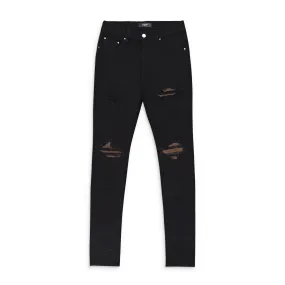 Amiri Mx1 Ultra Suede Od Straight-Fit Jeans - Black