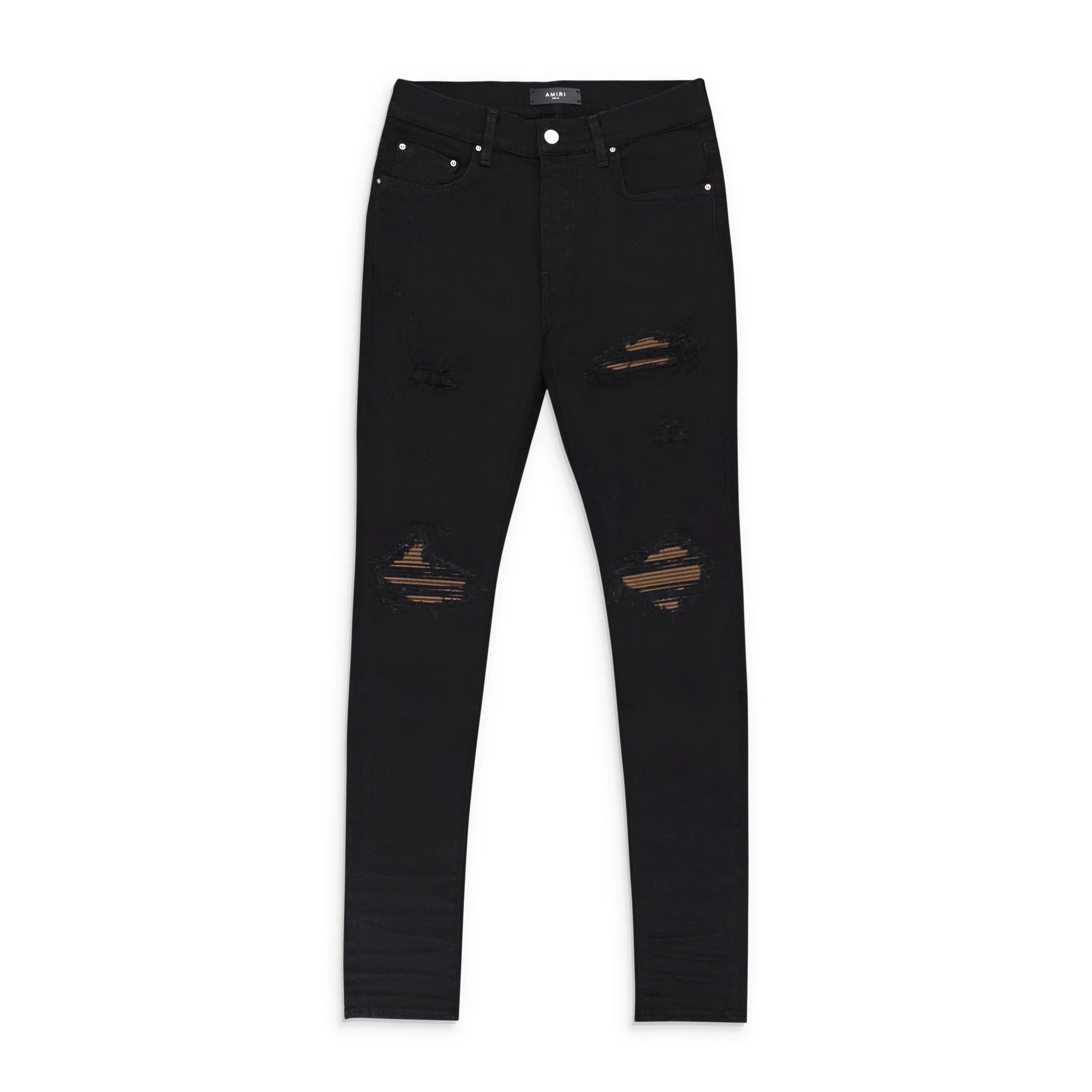 Amiri Mx1 Ultra Suede Od Straight-Fit Jeans - Black