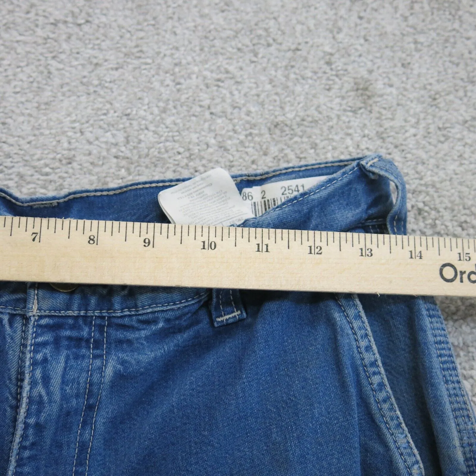 Carhartt Jeans Mens 30X30 Blue 100% Cotton Denim Straight Leg Casual Outdoors