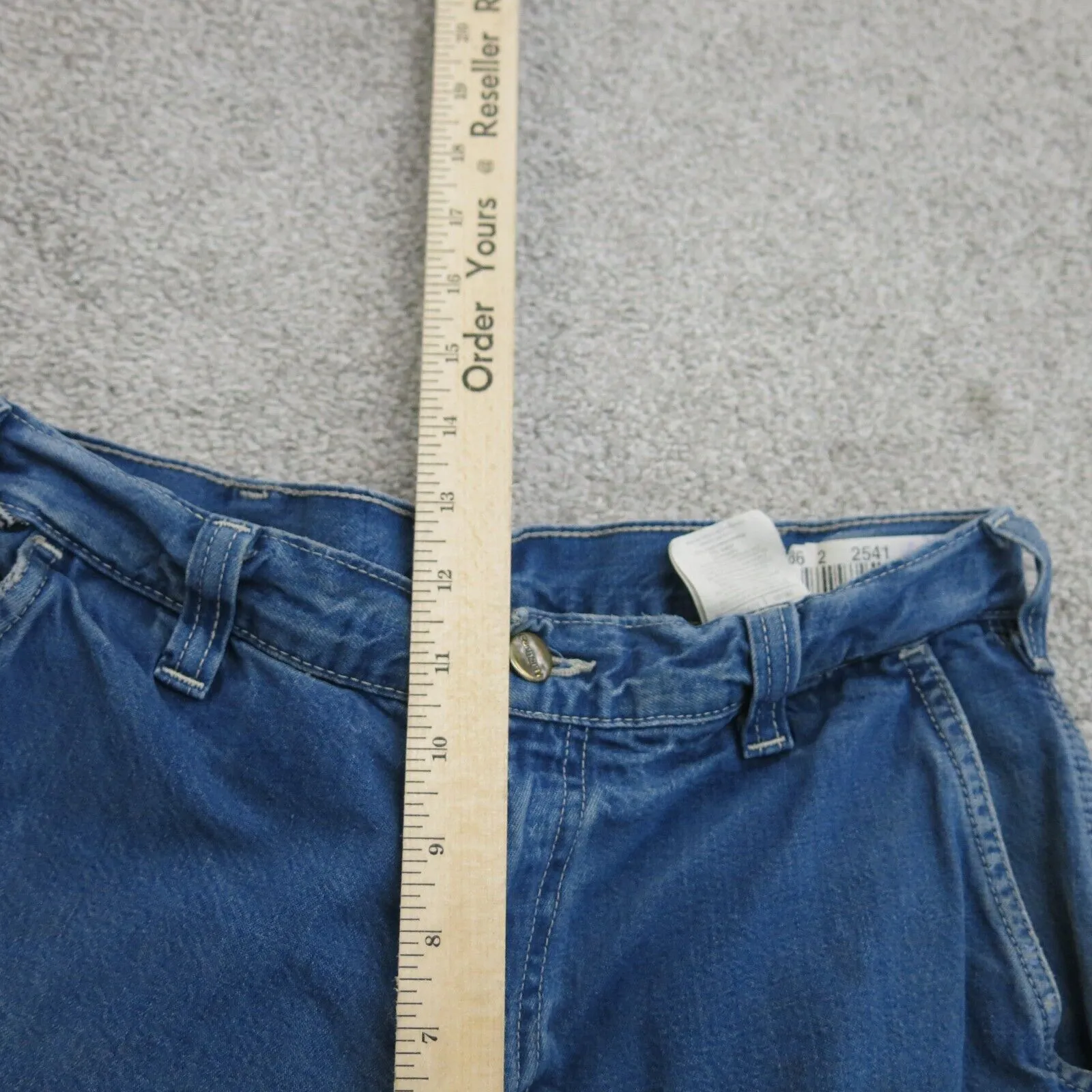 Carhartt Jeans Mens 30X30 Blue 100% Cotton Denim Straight Leg Casual Outdoors