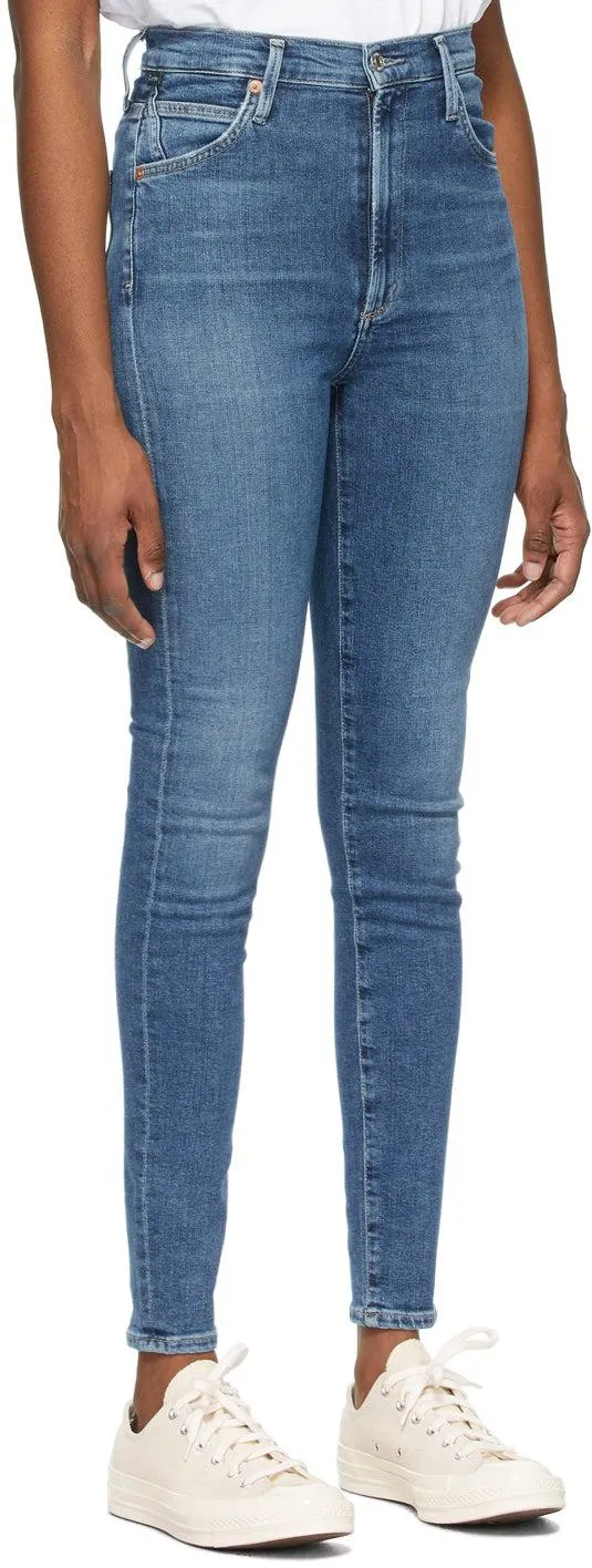 Citizens of Humanity Blue High-Rise Chrissy Jeans