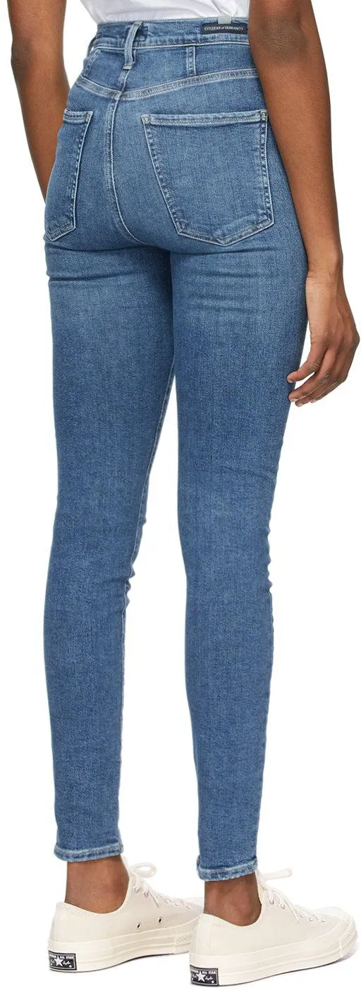 Citizens of Humanity Blue High-Rise Chrissy Jeans