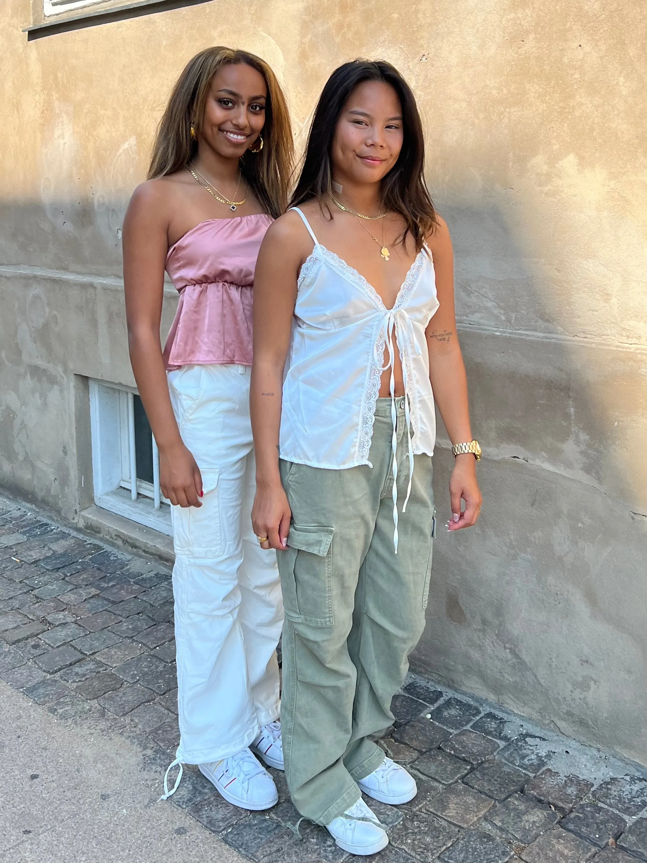 Cynthia cargo pants - white