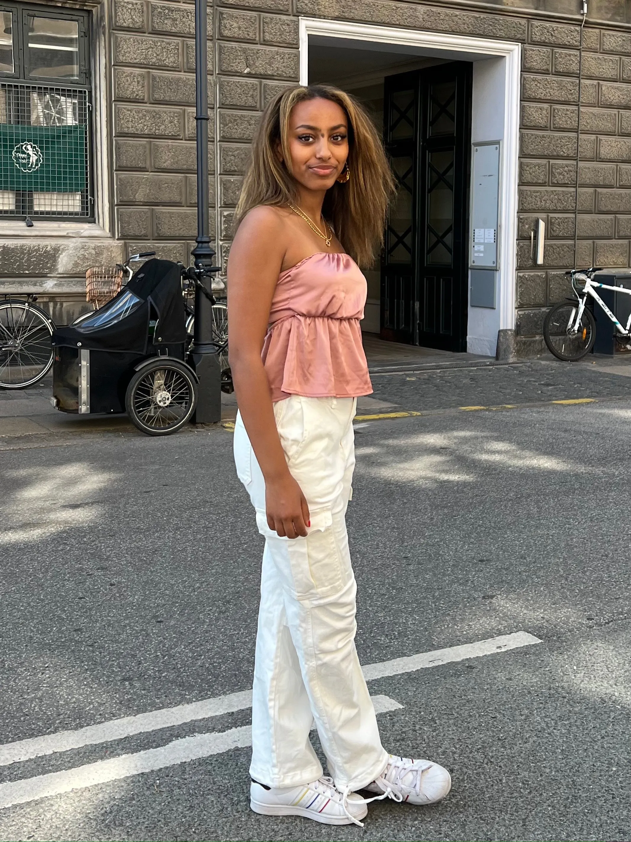 Cynthia cargo pants - white