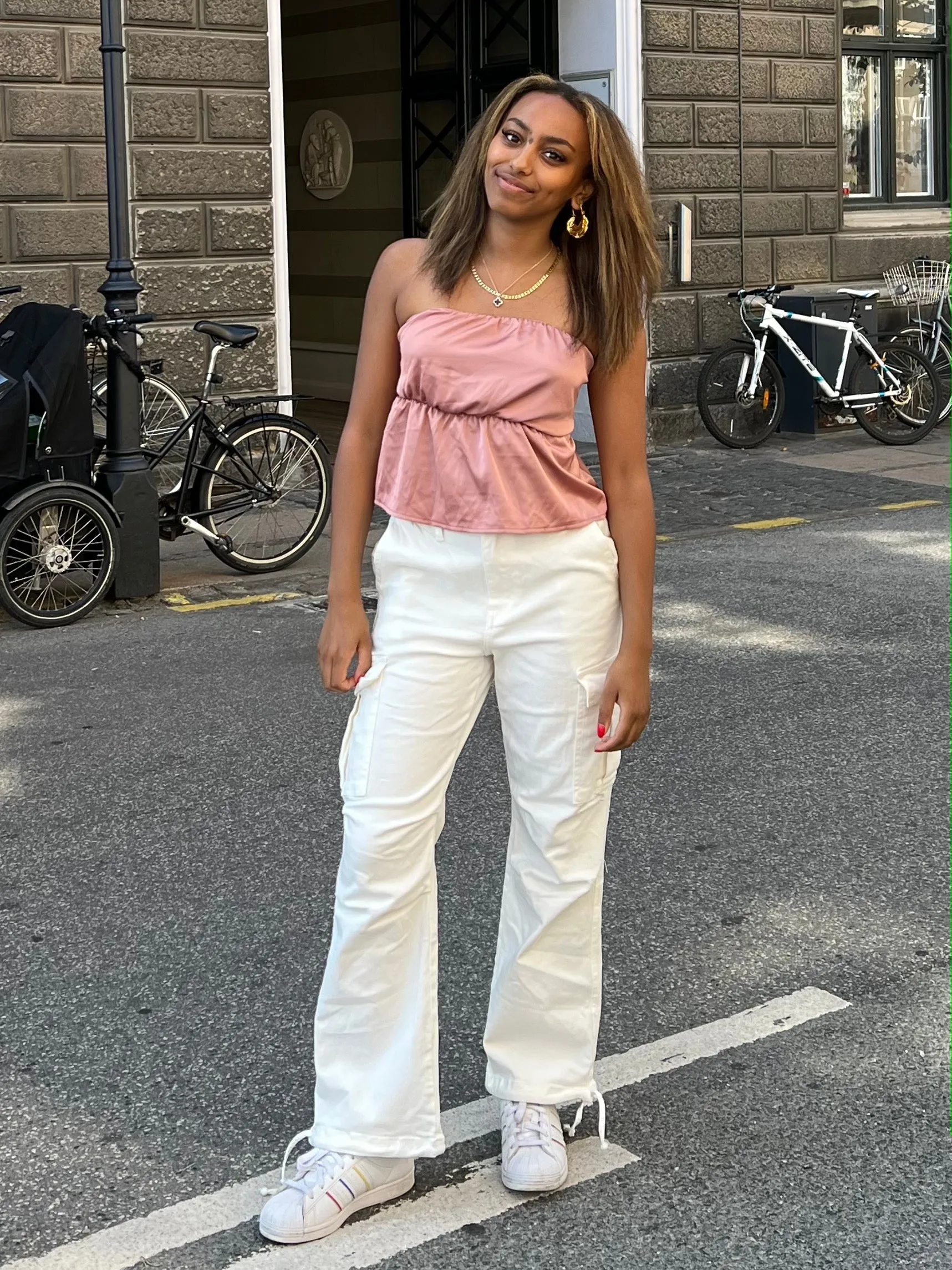 Cynthia cargo pants - white