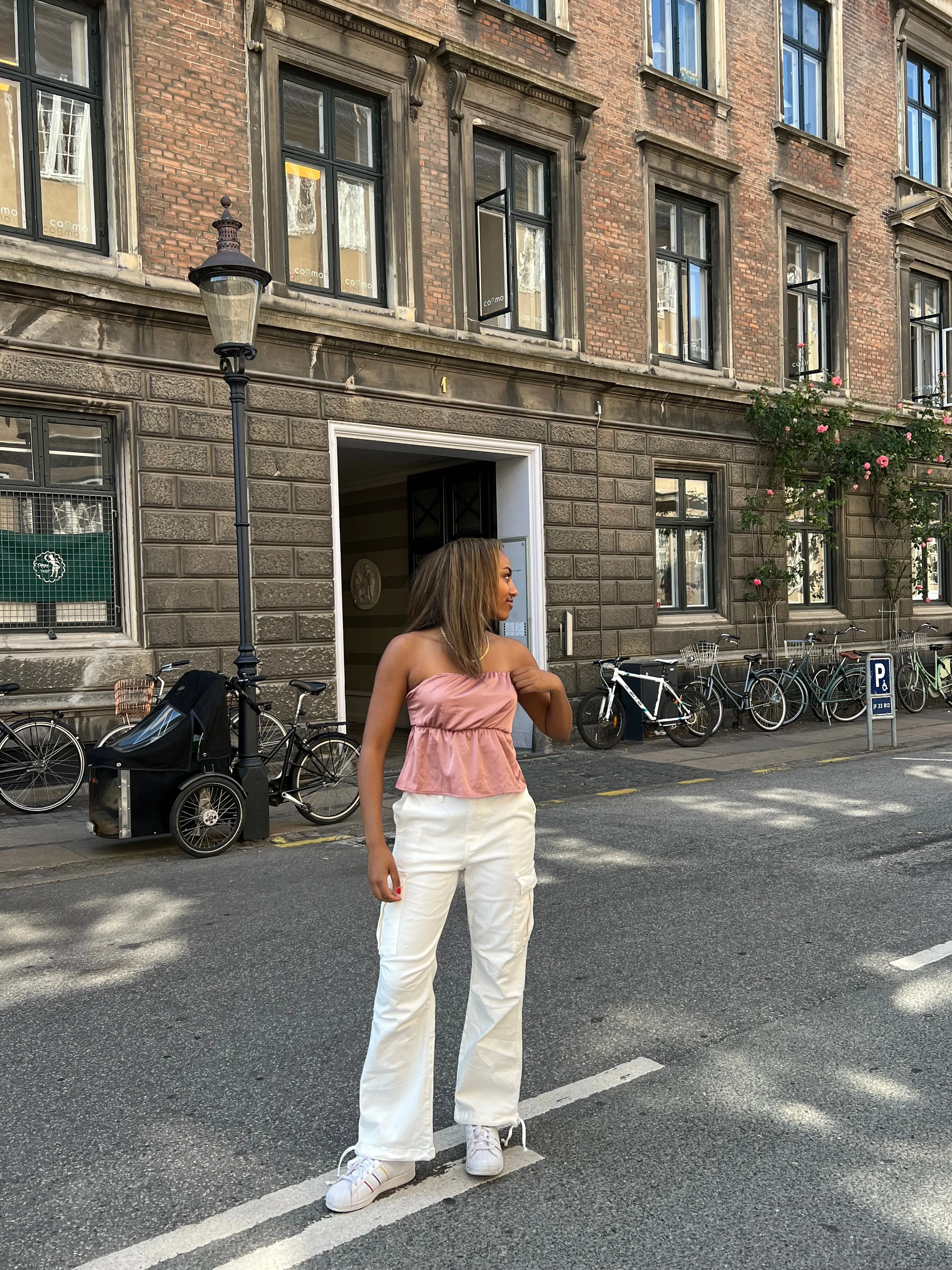 Cynthia cargo pants - white