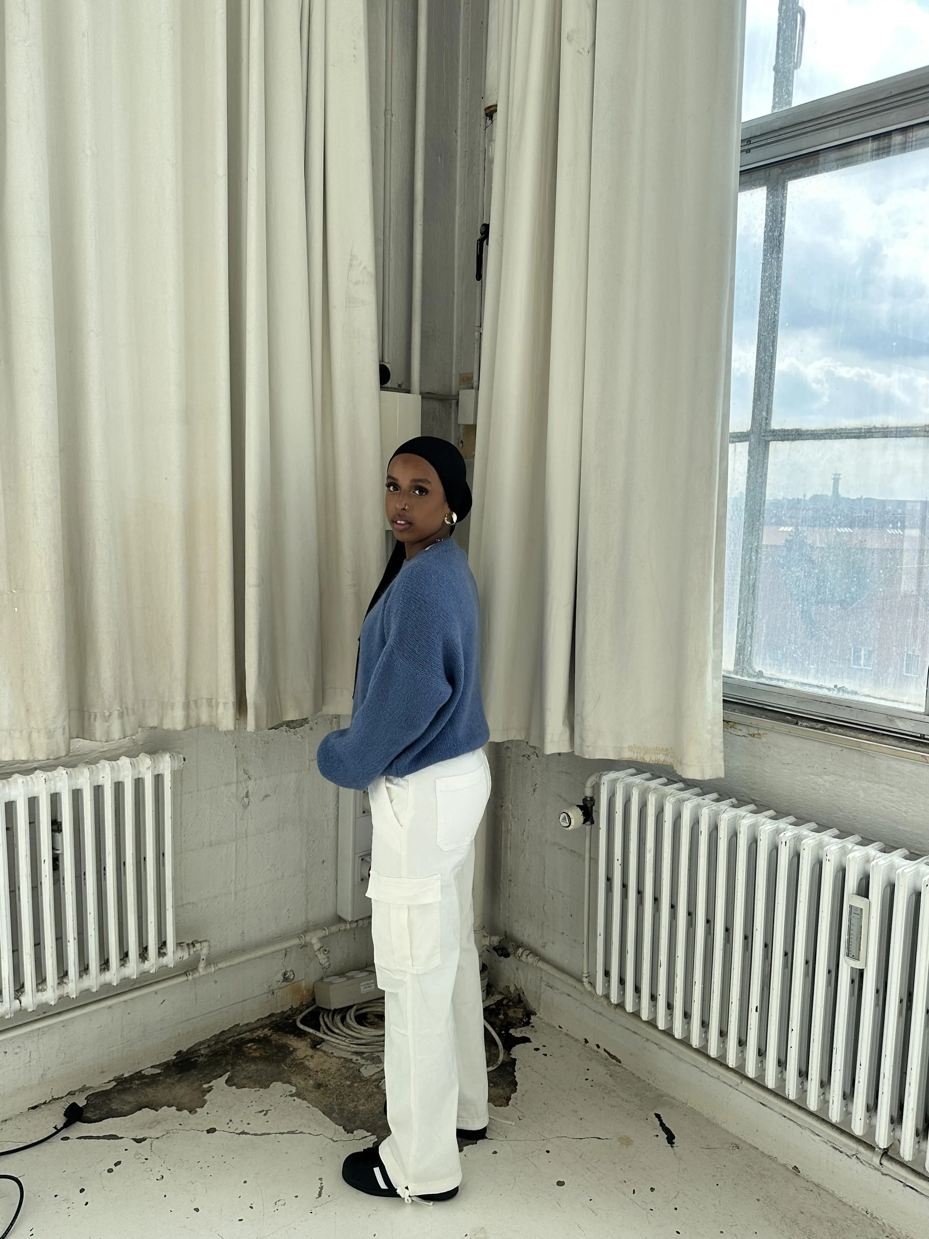 Cynthia cargo pants - white