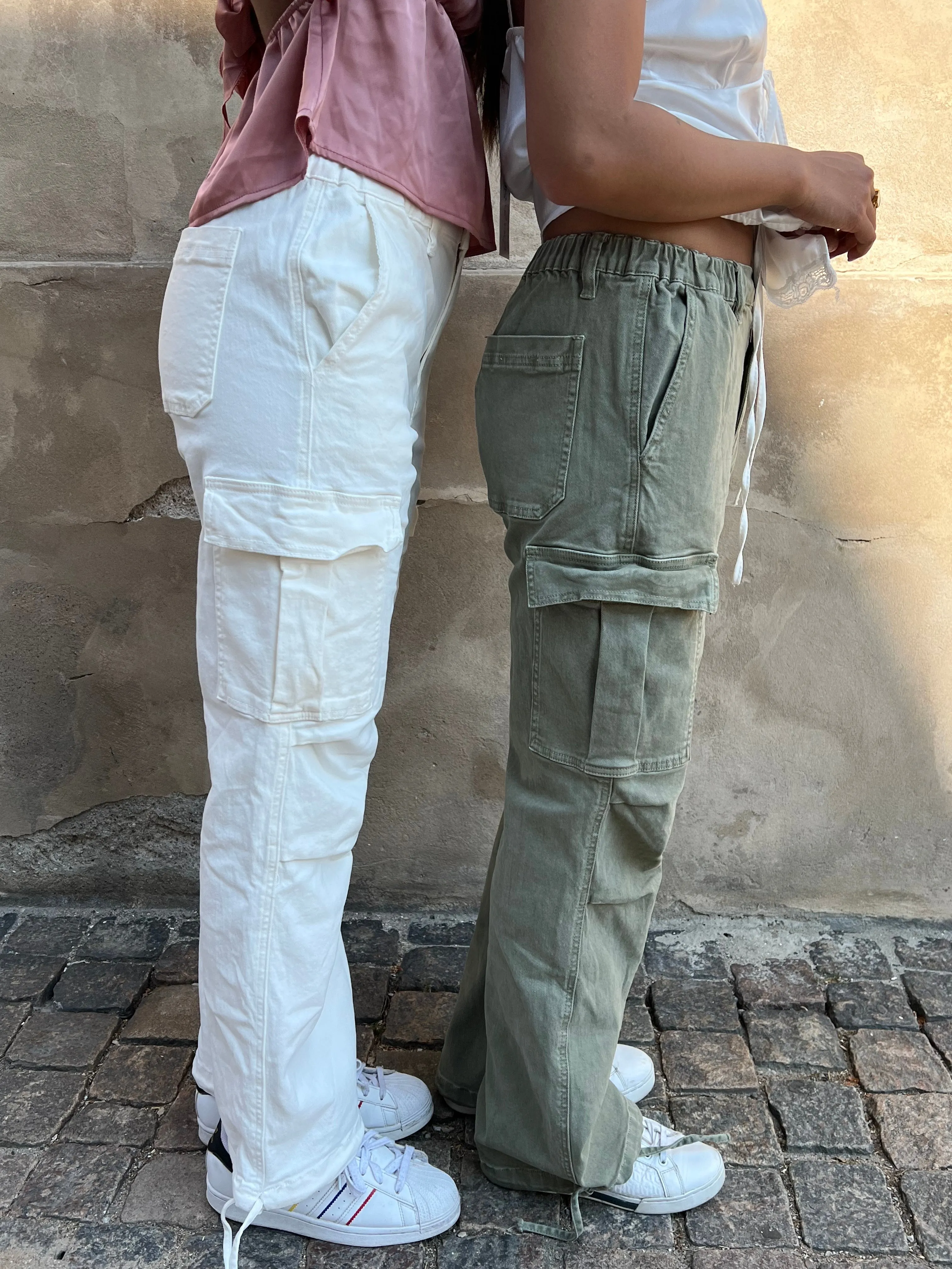 Cynthia cargo pants - white