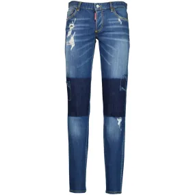 Distressed Denim Slim Jeans