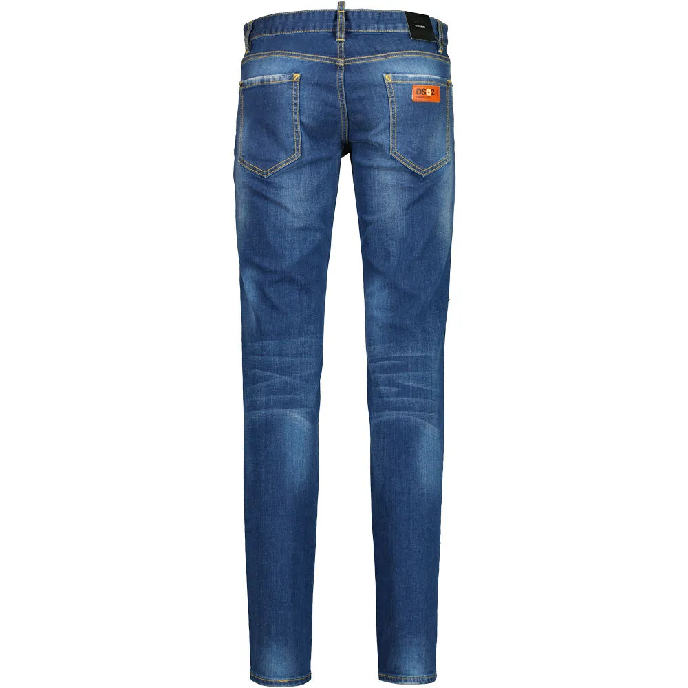 Distressed Denim Slim Jeans