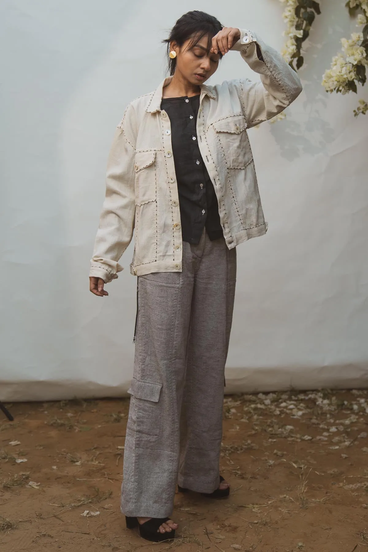 Embroidered Kora Bomber