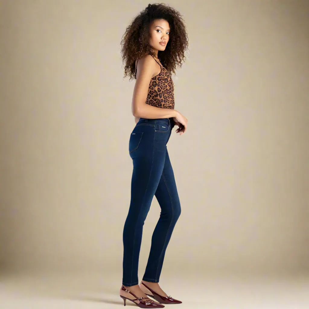 Gabi - Basic Skinny Jeans -  Dark Vintage