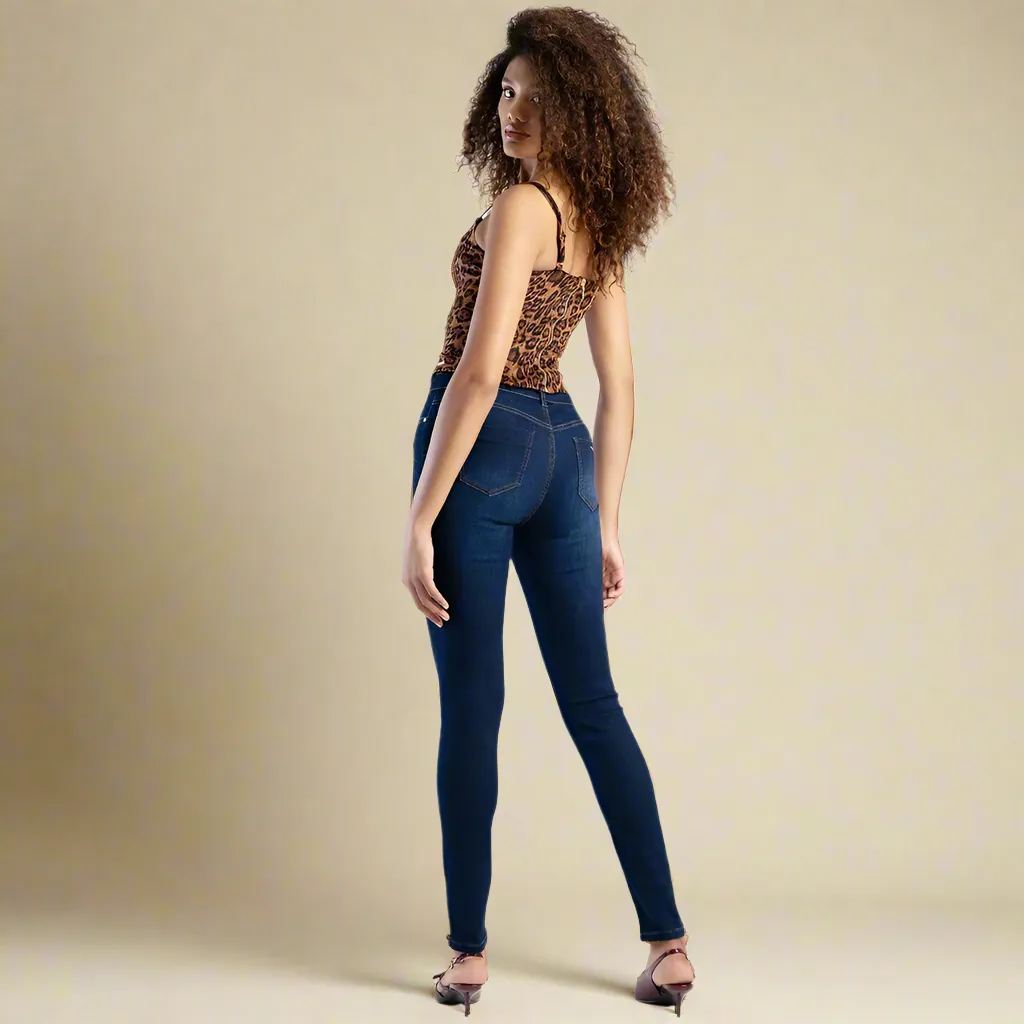 Gabi - Basic Skinny Jeans -  Dark Vintage