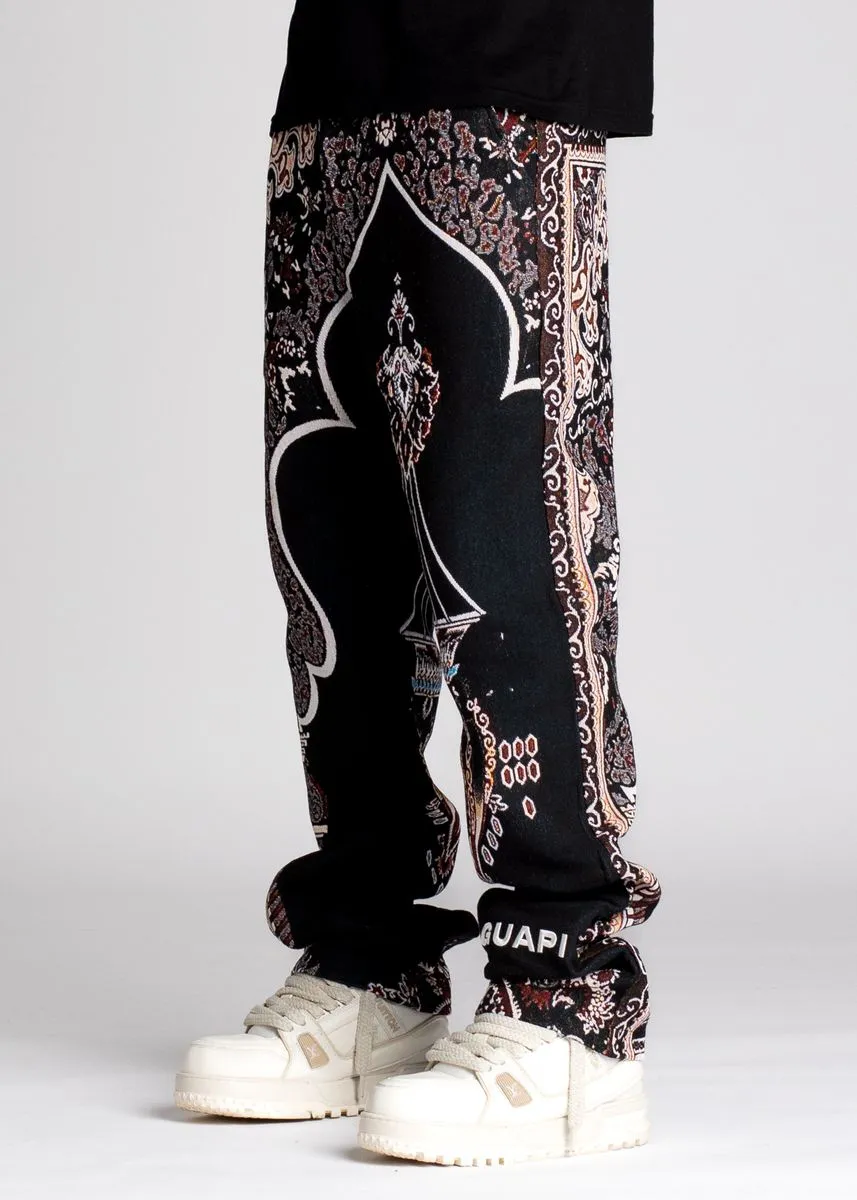 Guapi Obsidian Black Persian Tapestry Pants