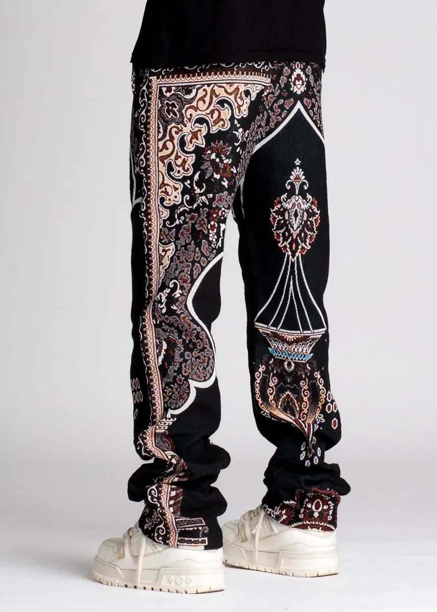 Guapi Obsidian Black Persian Tapestry Pants