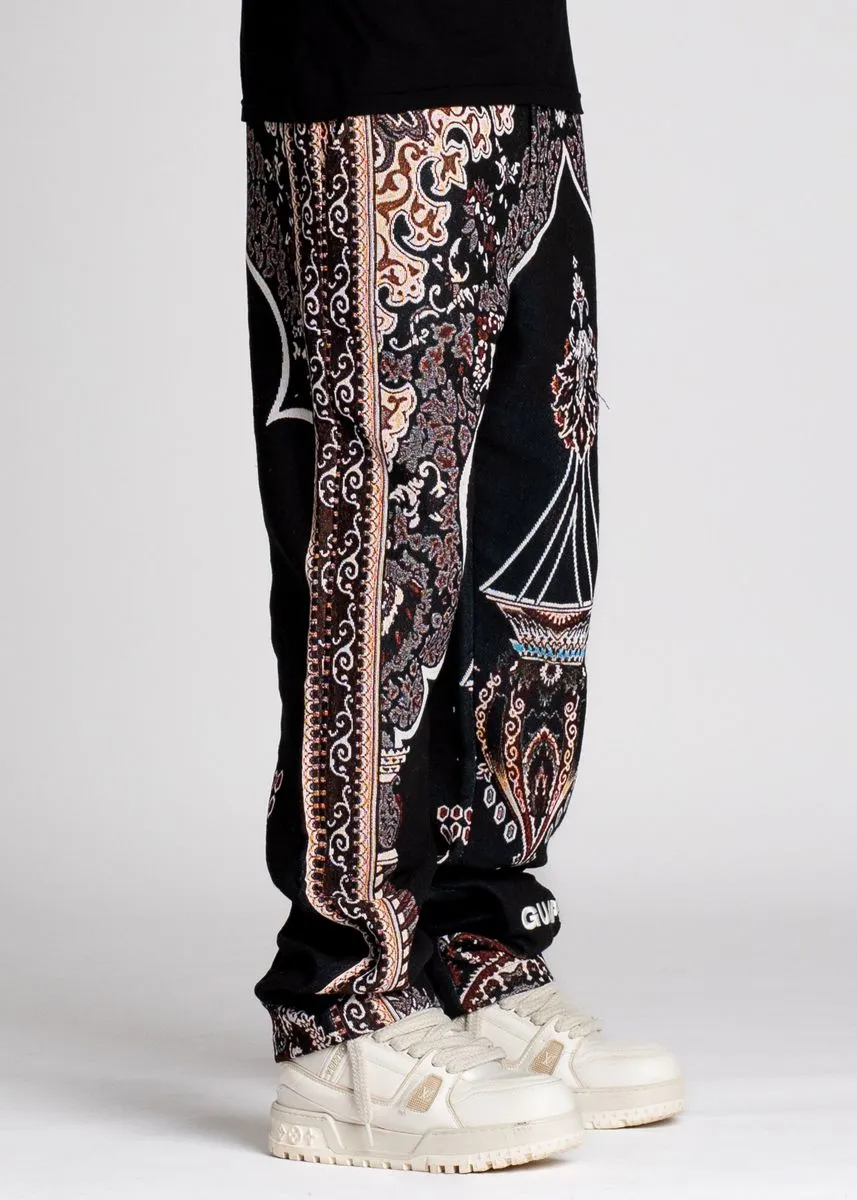 Guapi Obsidian Black Persian Tapestry Pants
