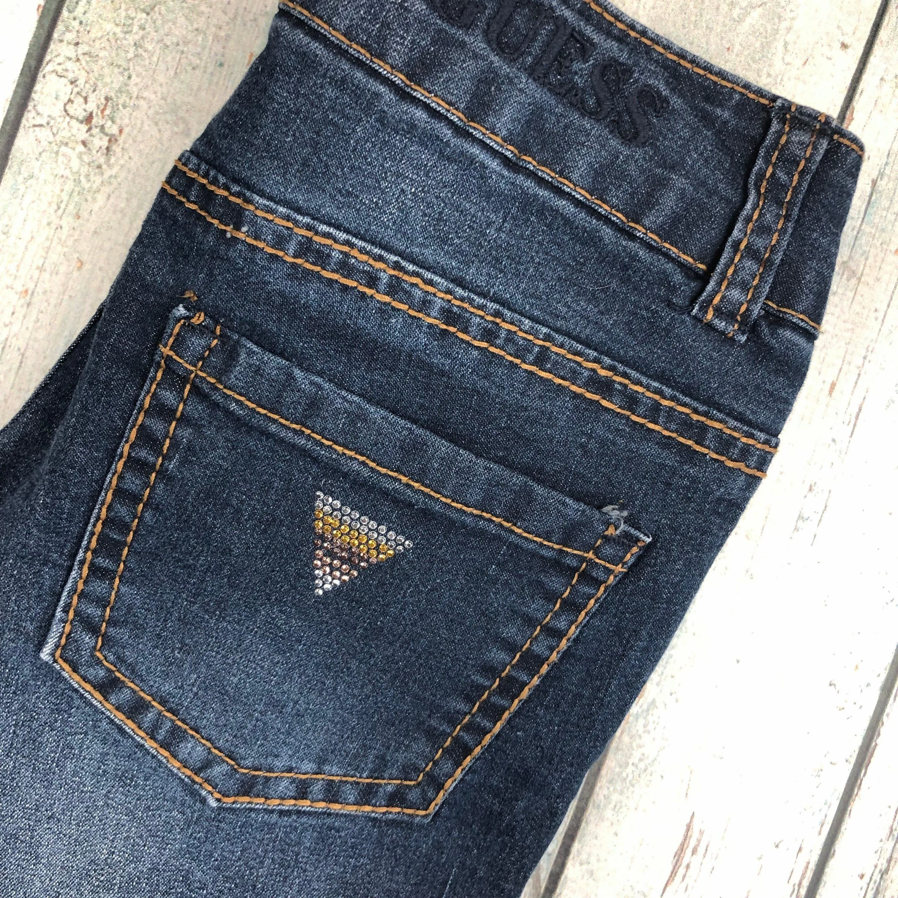 Guess Daredevil Skinny Leg Girls Jeans - Size 8Y