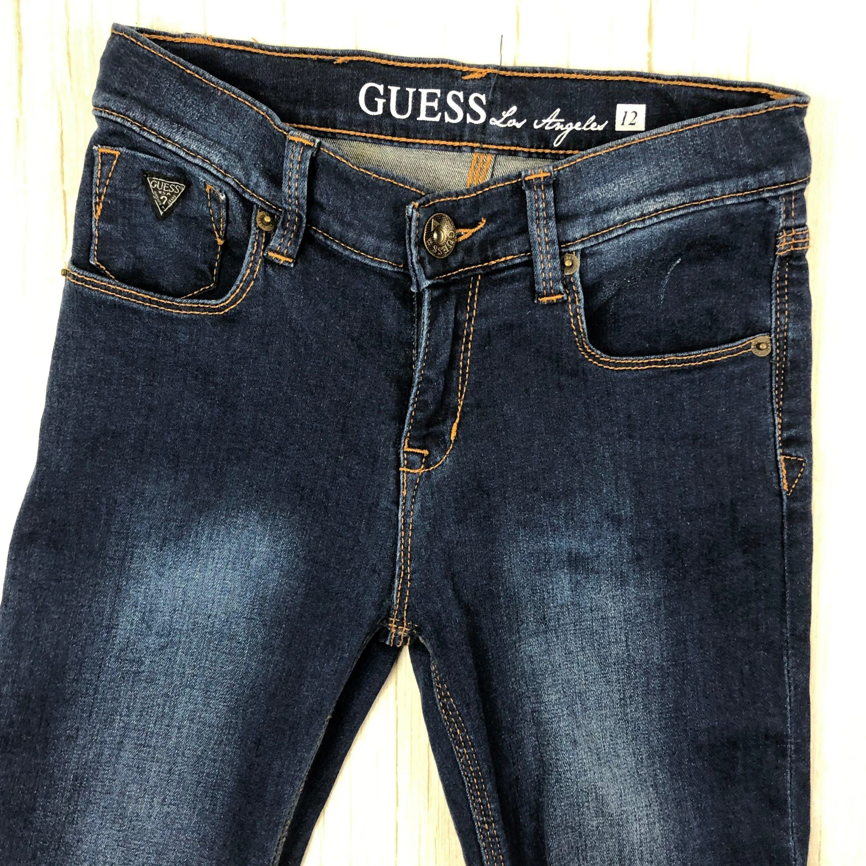 Guess Girls  Dark Wash "Skinny"  Stretch Jeans - Size 12