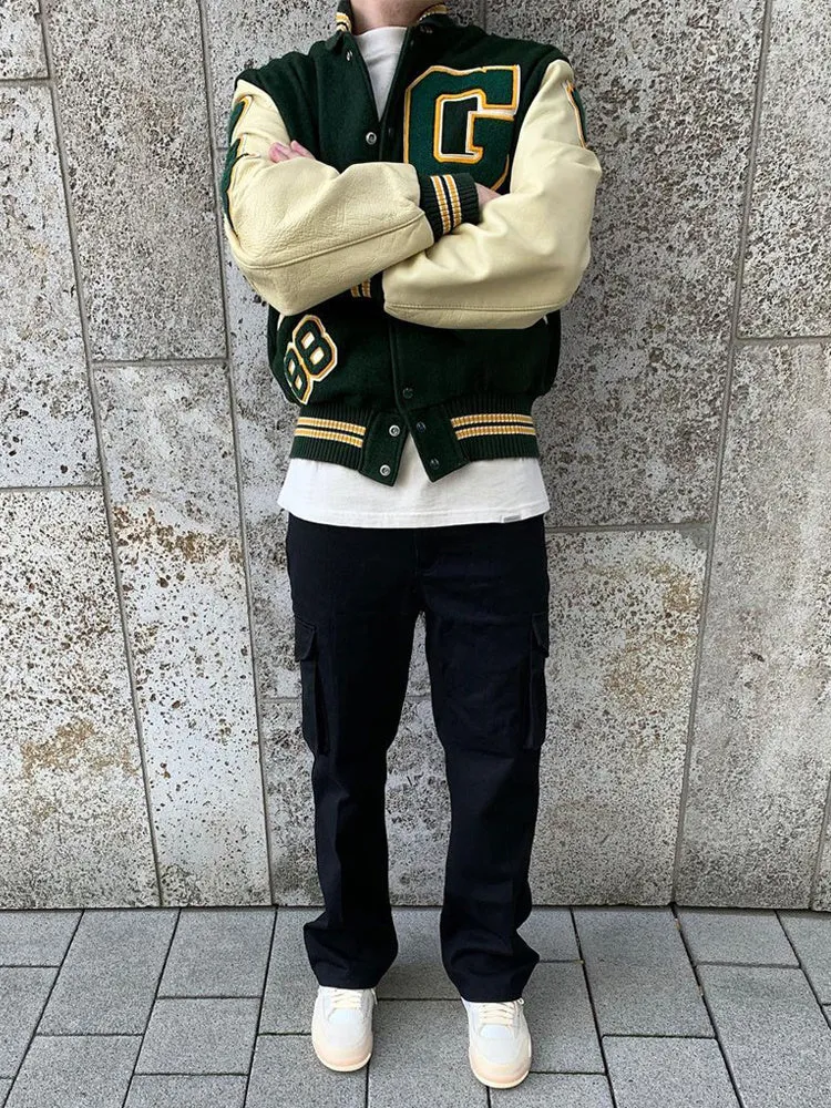 High Street Spring Bomber Jacket Men'S Baseball Uniform Jacket