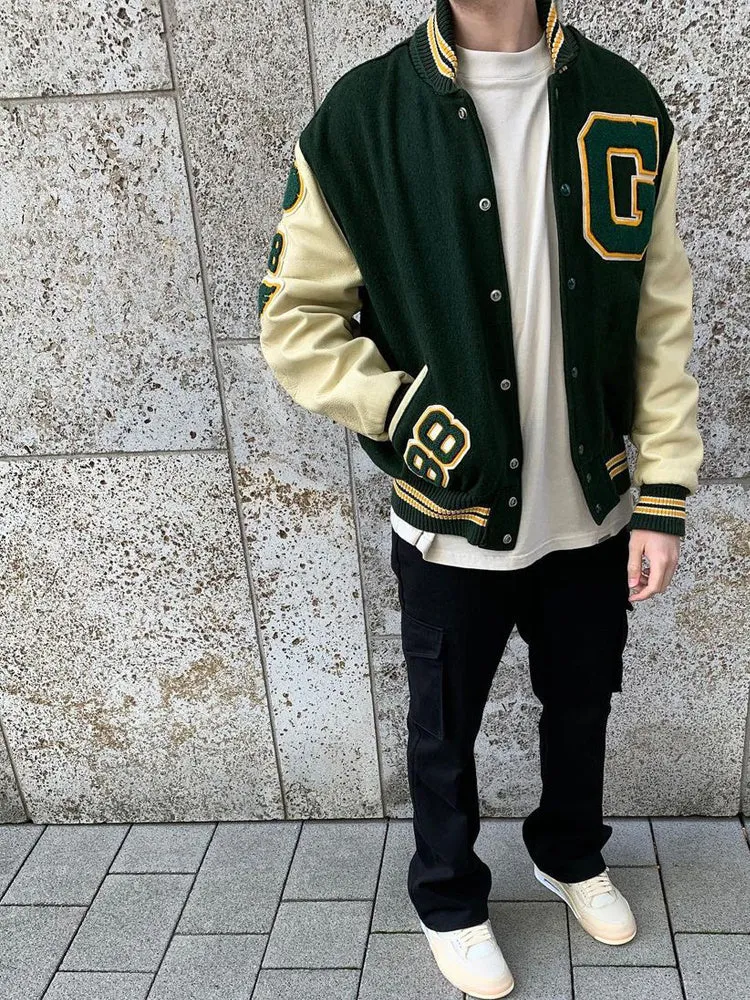 High Street Spring Bomber Jacket Men'S Baseball Uniform Jacket