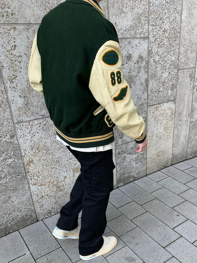High Street Spring Bomber Jacket Men'S Baseball Uniform Jacket