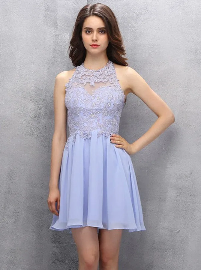 Lilac Homecoming Dresses,Short Homecoming Dress,Homecoming Dress for Teens,HC00060