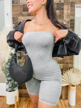 Megan Strapless Romper
