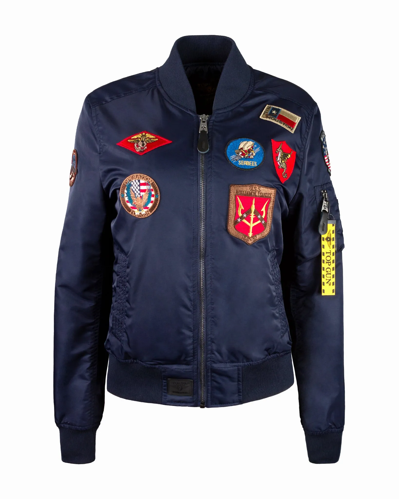 MISS TOP GUN® MA-1 BOMBER JACKET WITH PATCHES