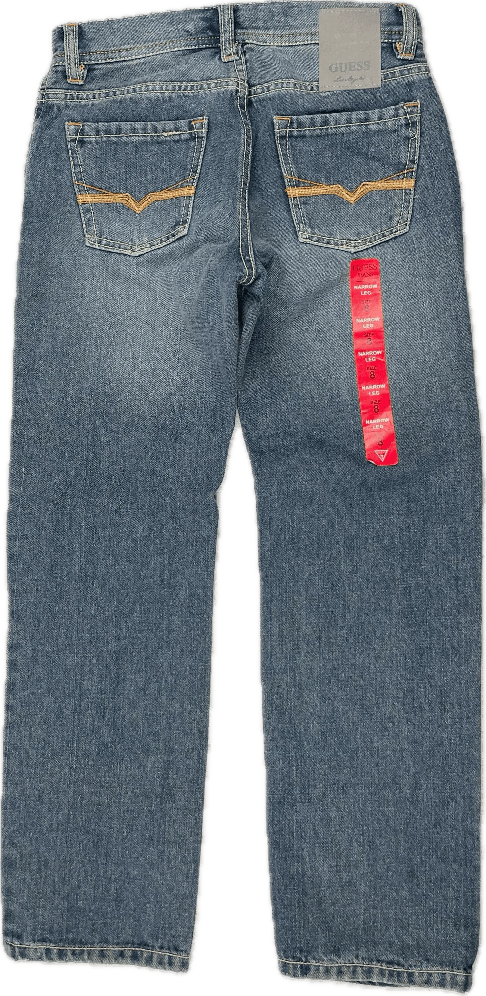 NWT - Guess Straight Narrow Leg Distressed jeans - Size 8Y