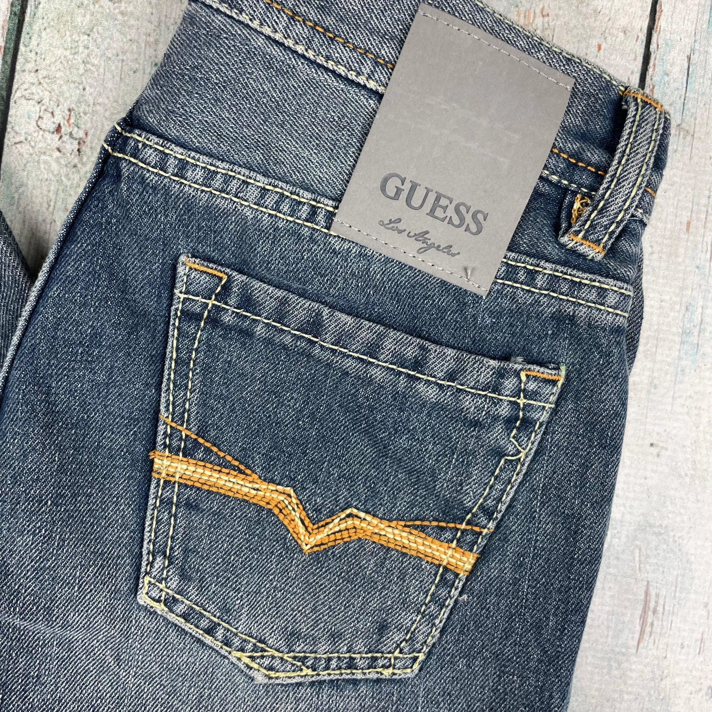 NWT - Guess Straight Narrow Leg Distressed jeans - Size 8Y