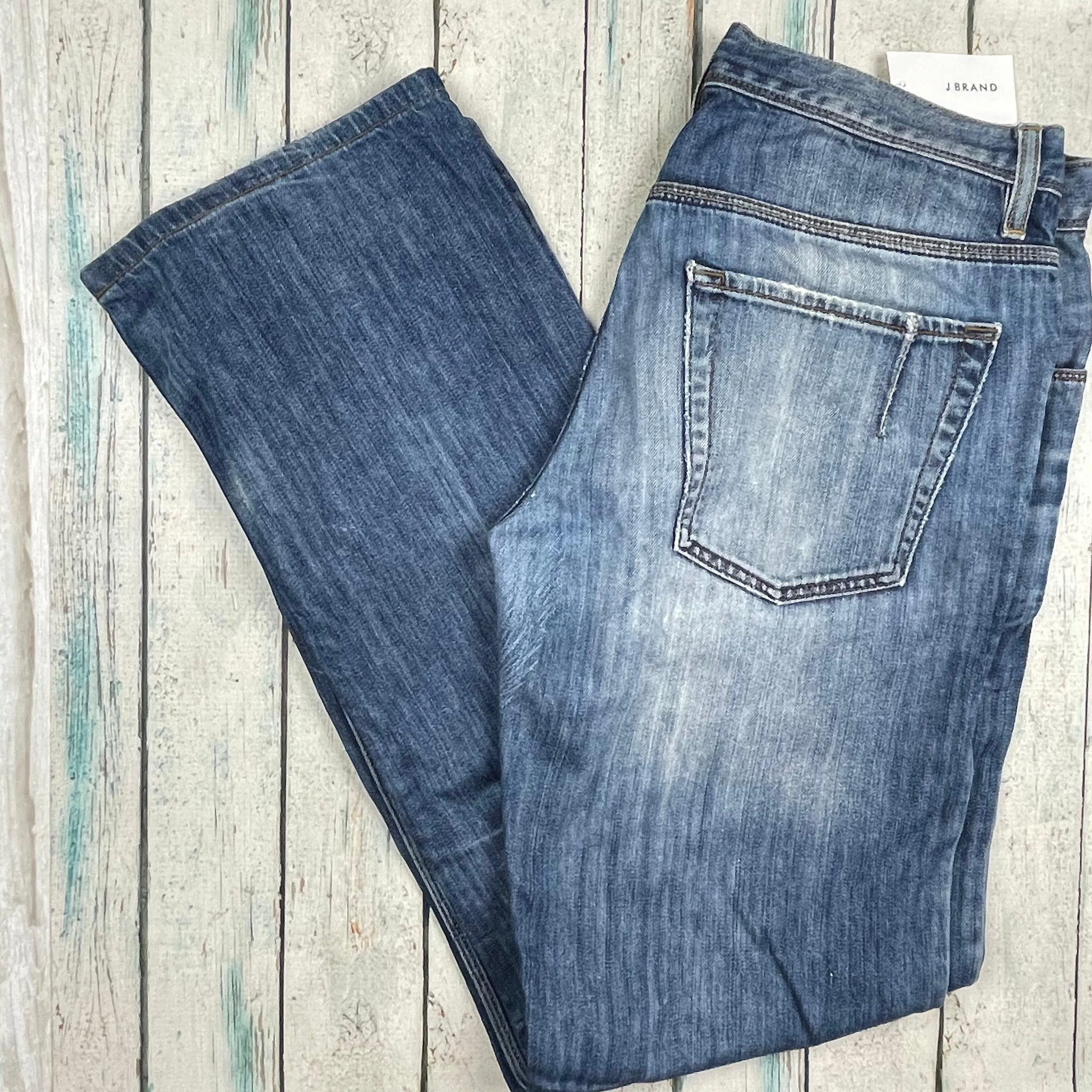 NWT - J Brand Men's 'Kane' Straight Distressed  Aged Wash Jeans - Size 32/34