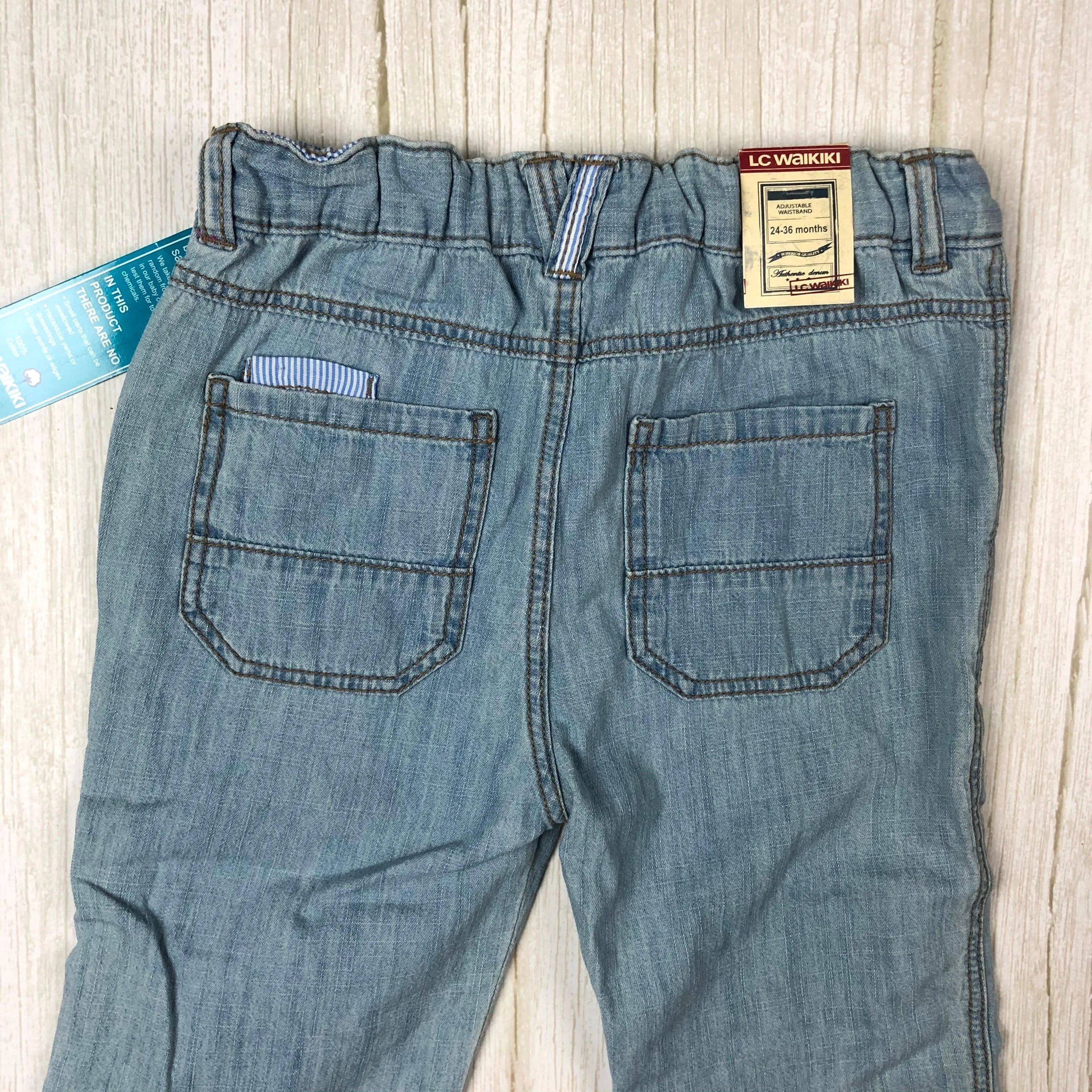NWT - LC Waikiki Girls Convertible Lightweight Jeans - Size 2/3