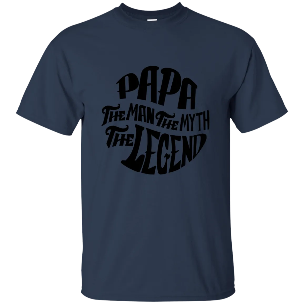 Papa the Man the Myth Cotton T-Shirt