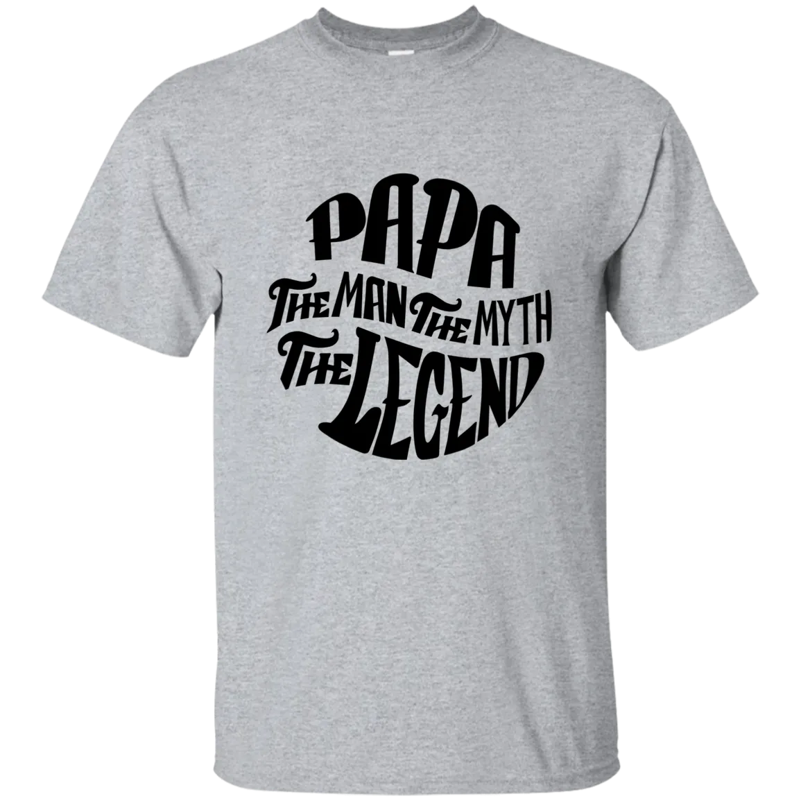 Papa the Man the Myth Cotton T-Shirt