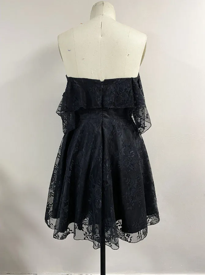 Peach Homecoming Dress,Lace Cocktail Dress,Off the Shoulder Cocktail Dresses,HC00042