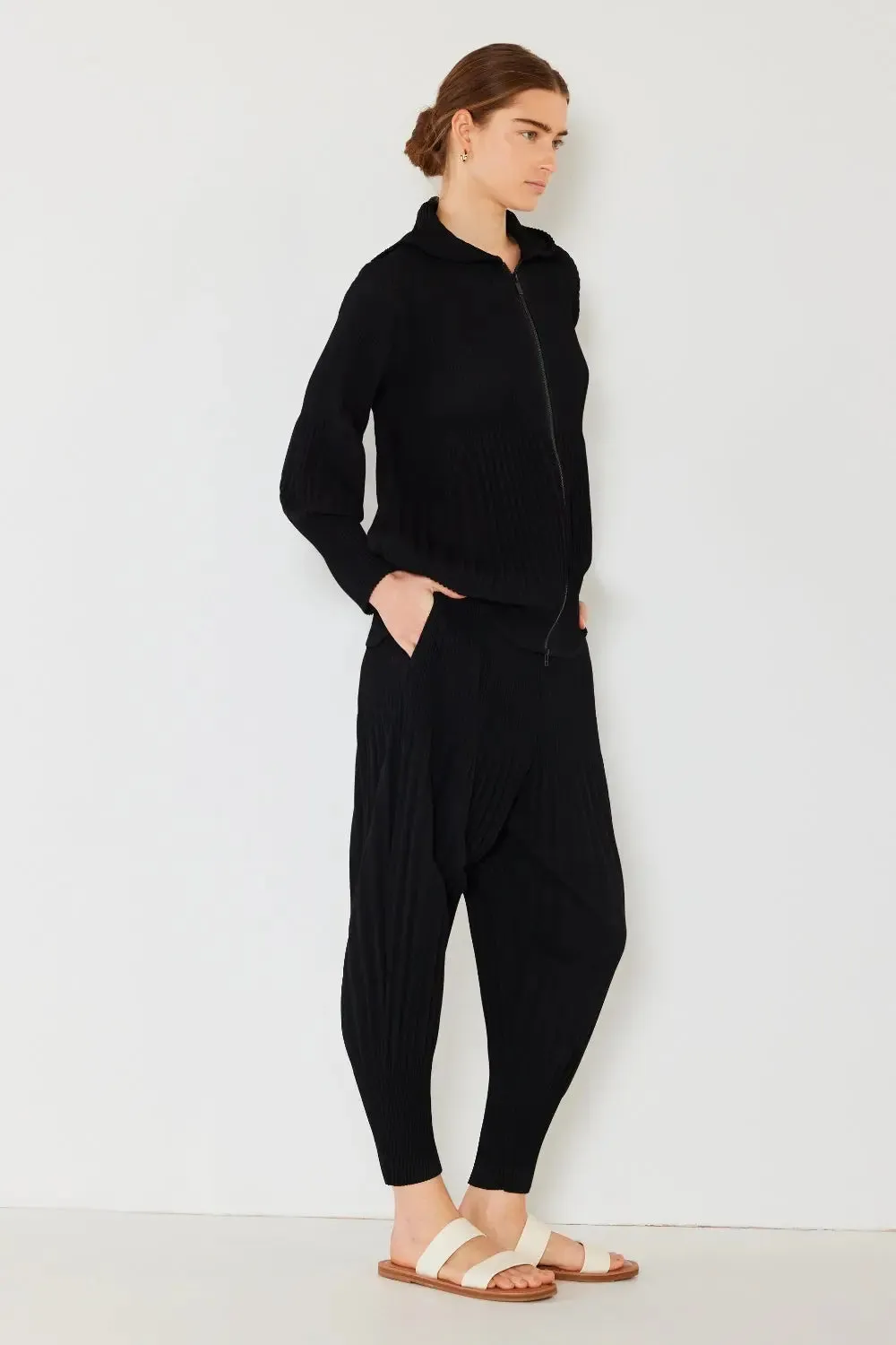 Pleated Plisse Jacket 2 way zipper