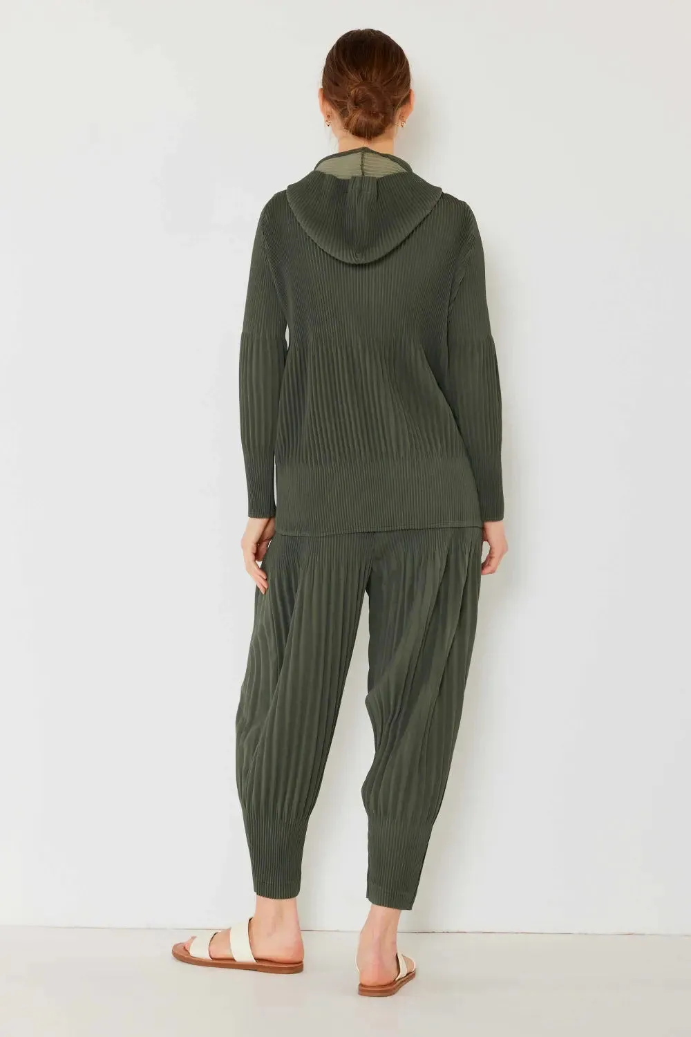 Pleated Plisse Jacket 2 way zipper