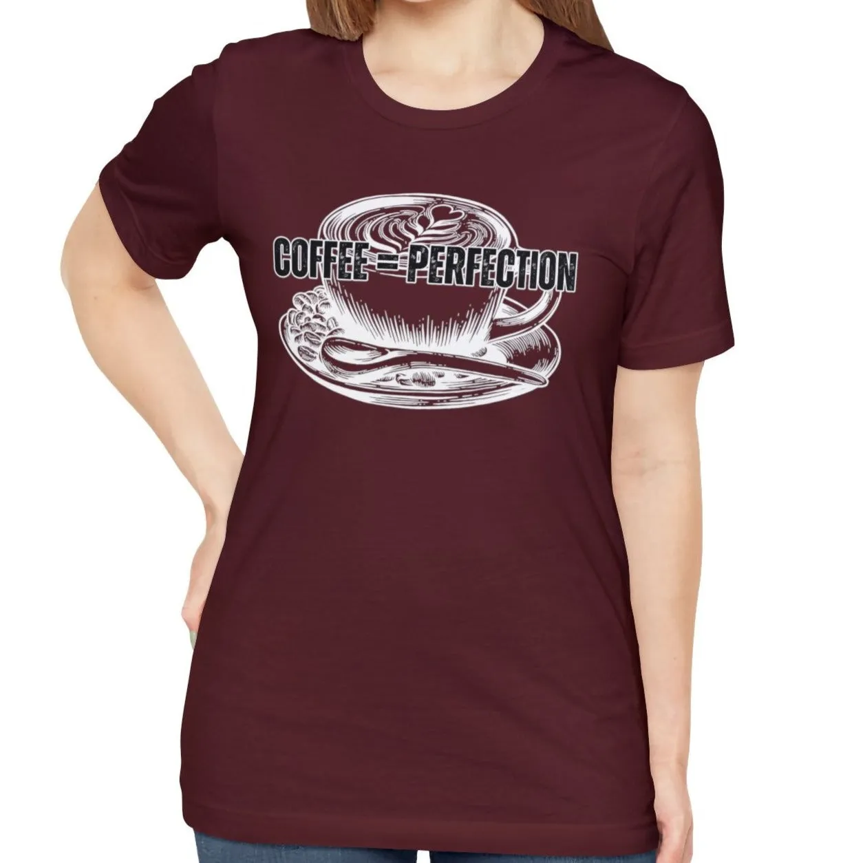 Product Title: "Coffee = Perfection" Women's Bella Canvas Tee - Cozy Comfort with a Caffeine Twist