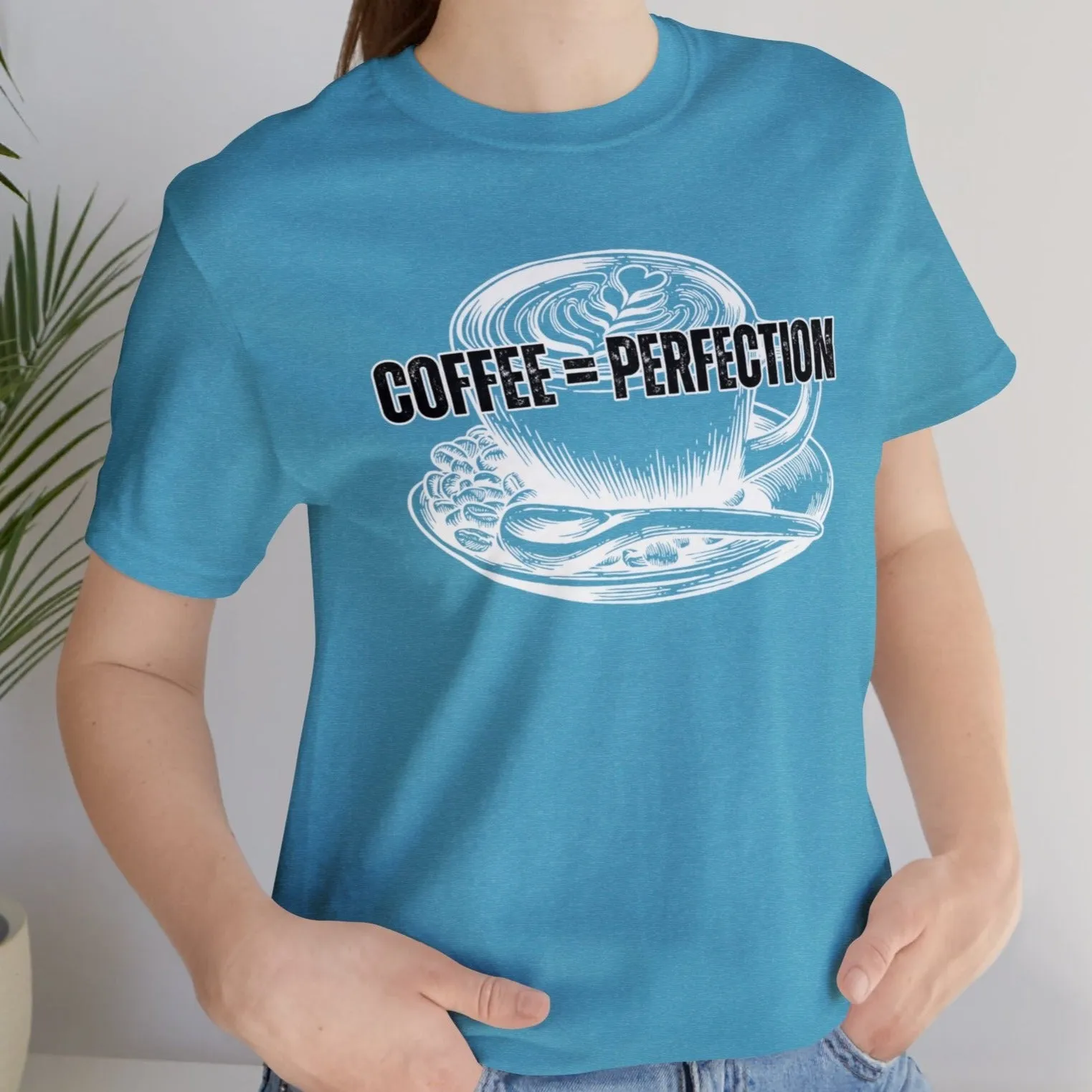 Product Title: "Coffee = Perfection" Women's Bella Canvas Tee - Cozy Comfort with a Caffeine Twist