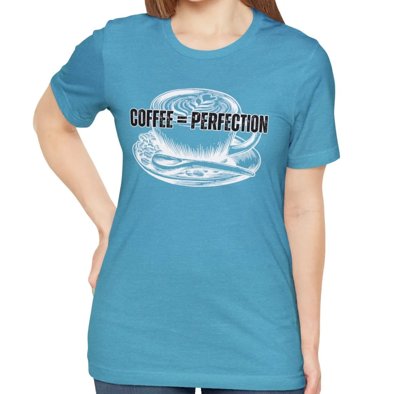 Product Title: "Coffee = Perfection" Women's Bella Canvas Tee - Cozy Comfort with a Caffeine Twist