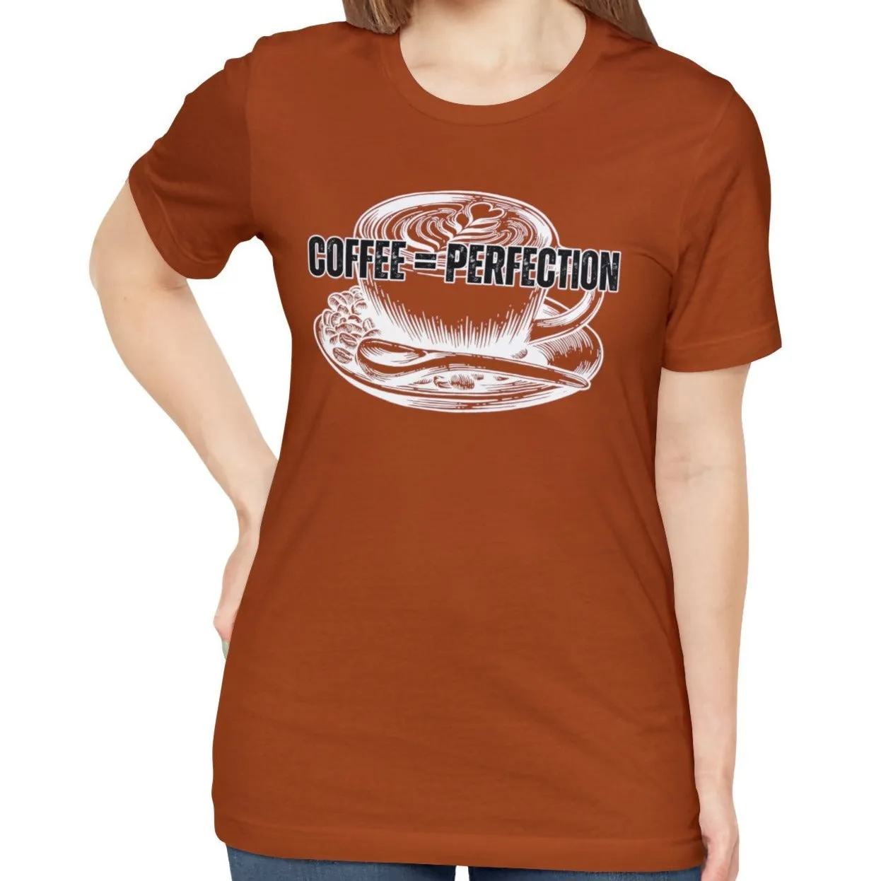Product Title: "Coffee = Perfection" Women's Bella Canvas Tee - Cozy Comfort with a Caffeine Twist