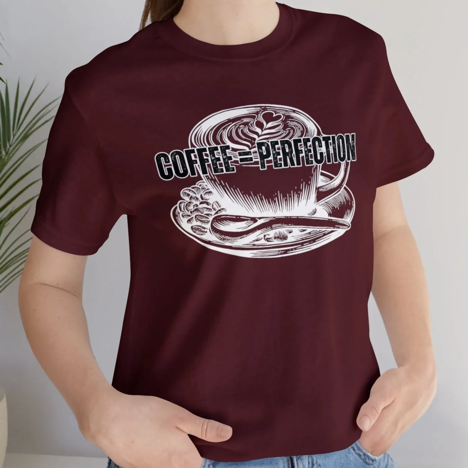 Product Title: "Coffee = Perfection" Women's Bella Canvas Tee - Cozy Comfort with a Caffeine Twist