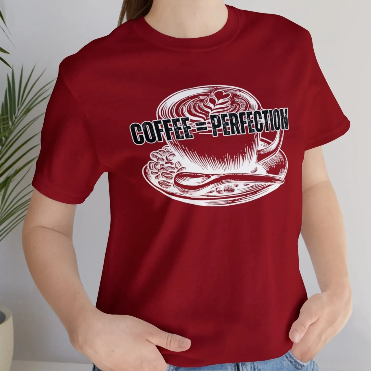 Product Title: "Coffee = Perfection" Women's Bella Canvas Tee - Cozy Comfort with a Caffeine Twist