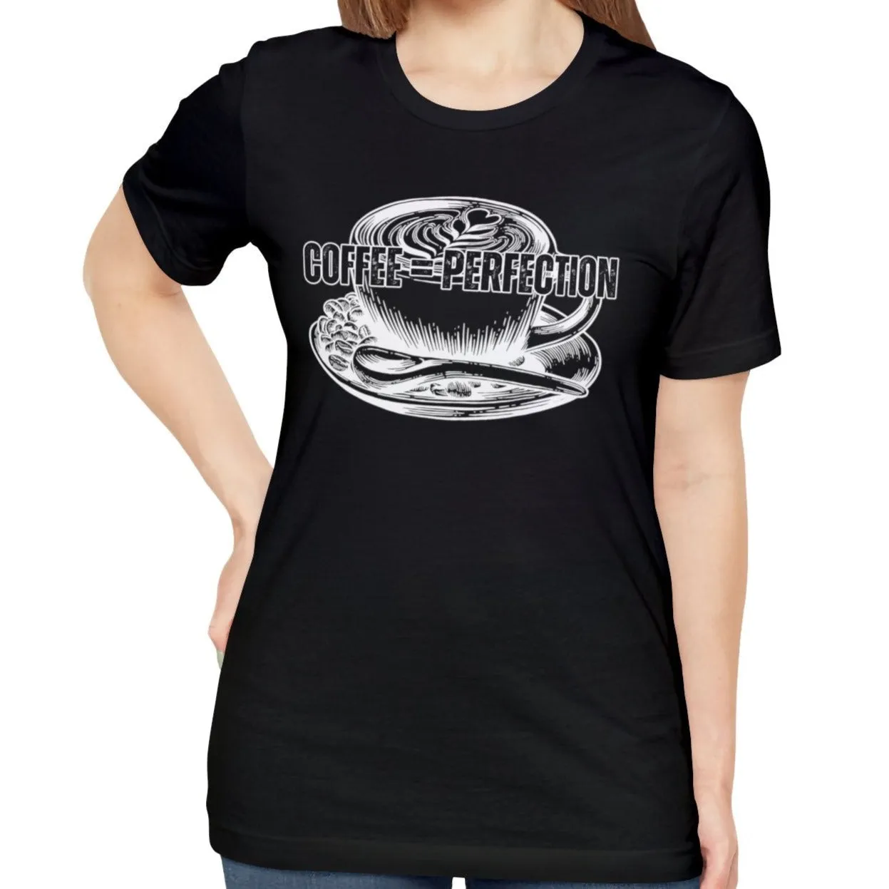 Product Title: "Coffee = Perfection" Women's Bella Canvas Tee - Cozy Comfort with a Caffeine Twist