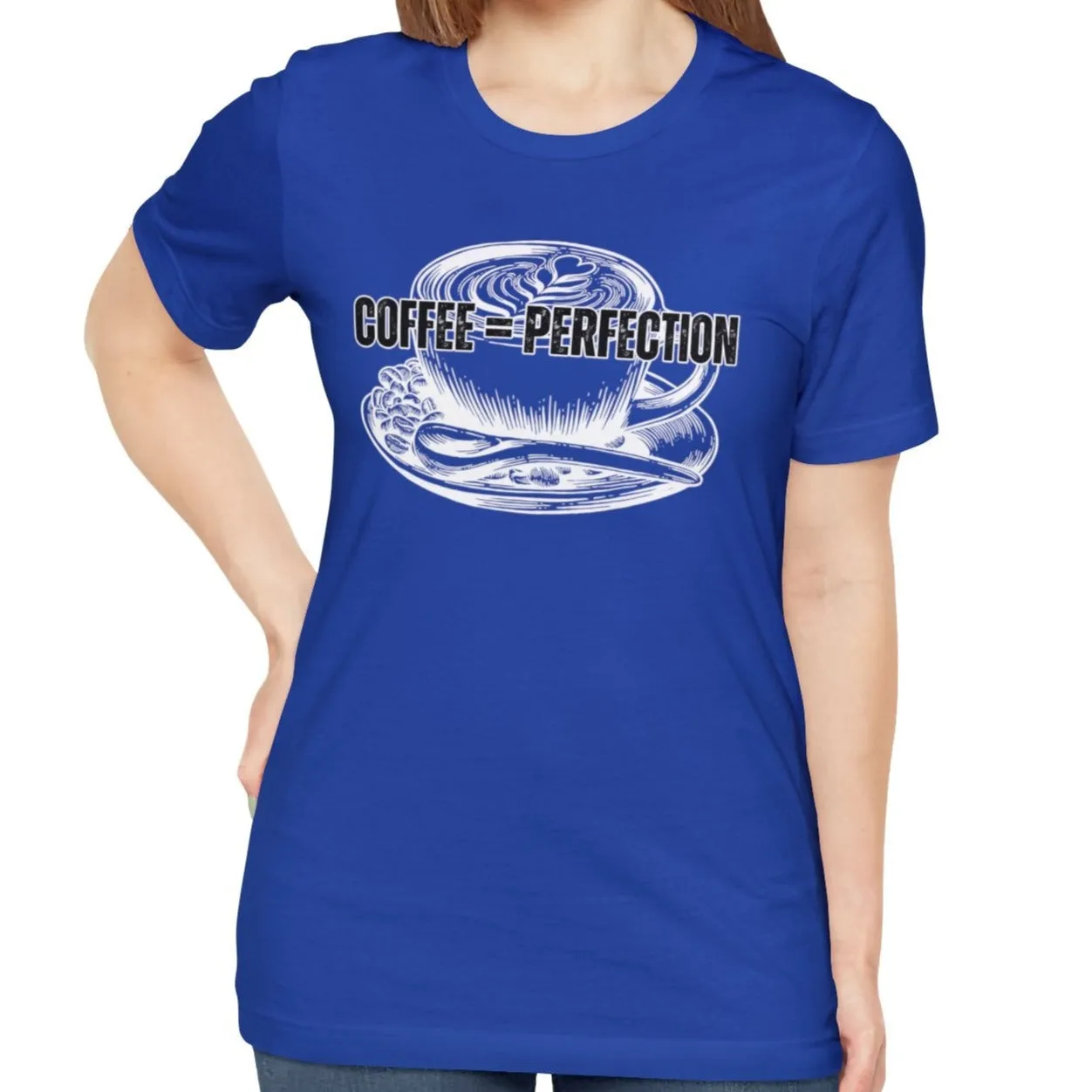 Product Title: "Coffee = Perfection" Women's Bella Canvas Tee - Cozy Comfort with a Caffeine Twist