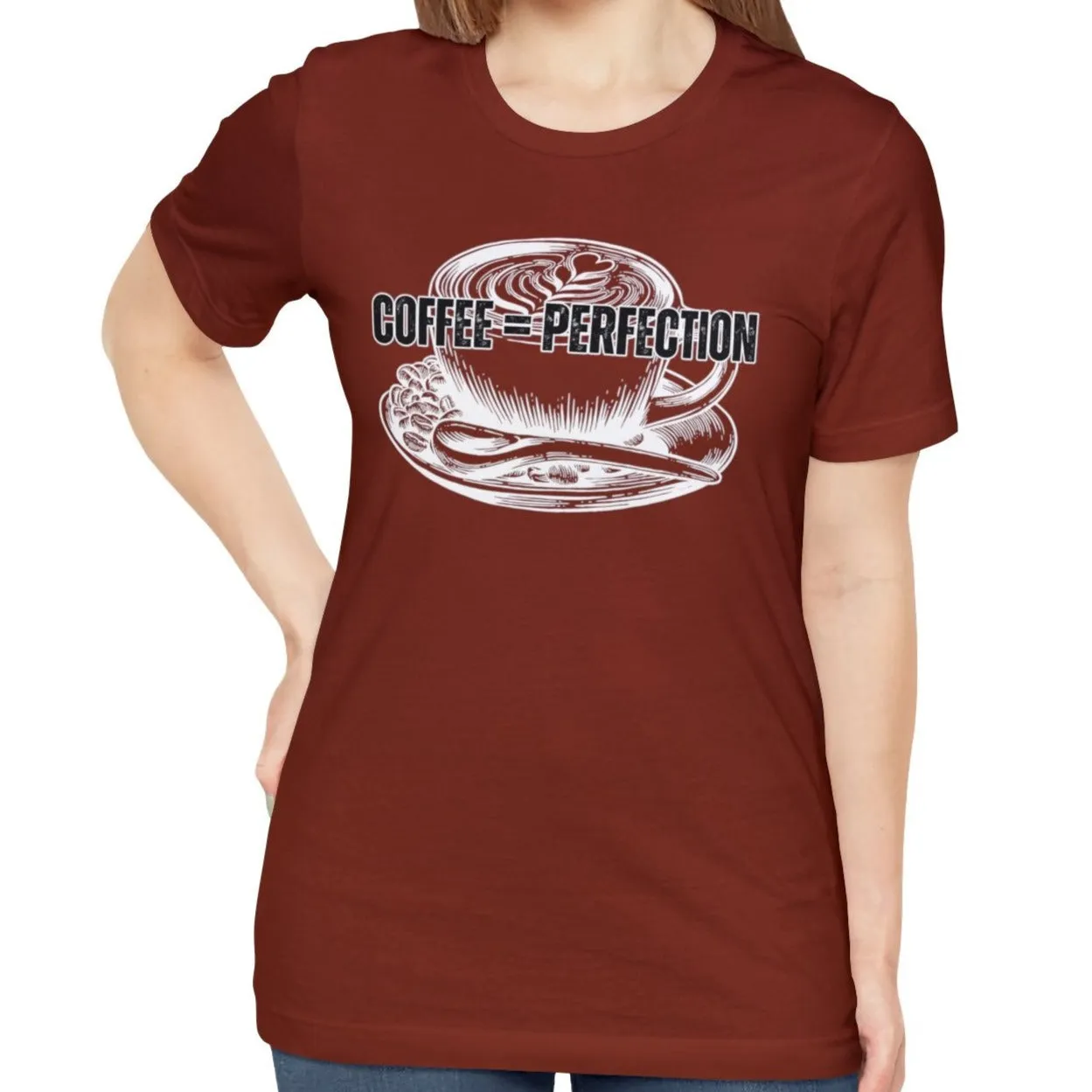 Product Title: "Coffee = Perfection" Women's Bella Canvas Tee - Cozy Comfort with a Caffeine Twist