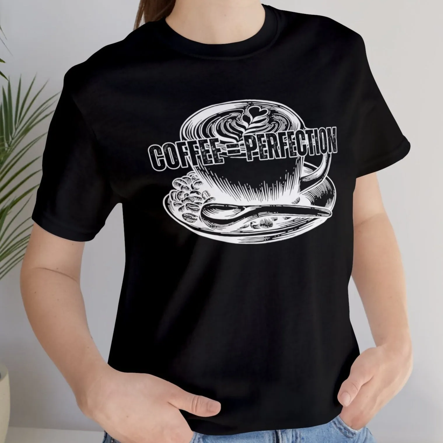 Product Title: "Coffee = Perfection" Women's Bella Canvas Tee - Cozy Comfort with a Caffeine Twist