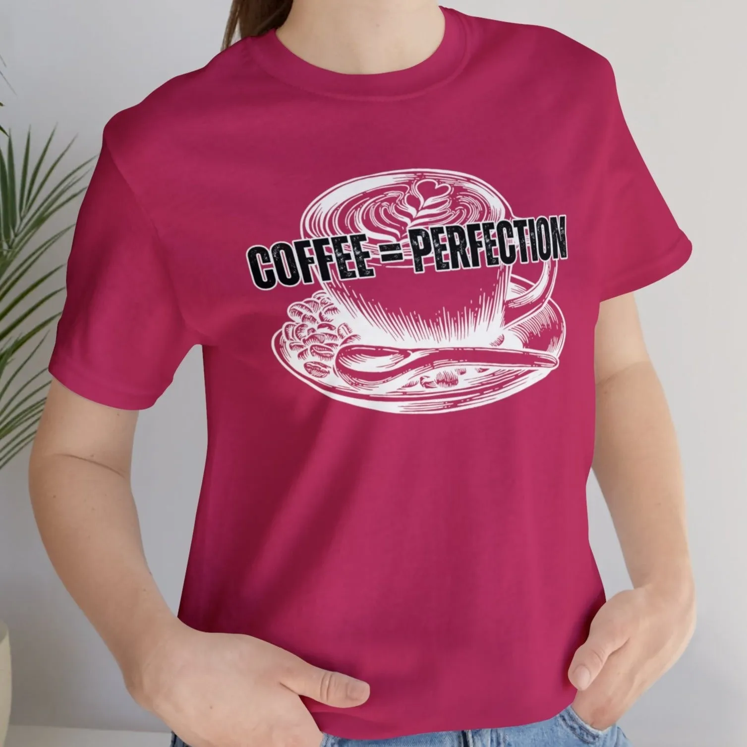 Product Title: "Coffee = Perfection" Women's Bella Canvas Tee - Cozy Comfort with a Caffeine Twist