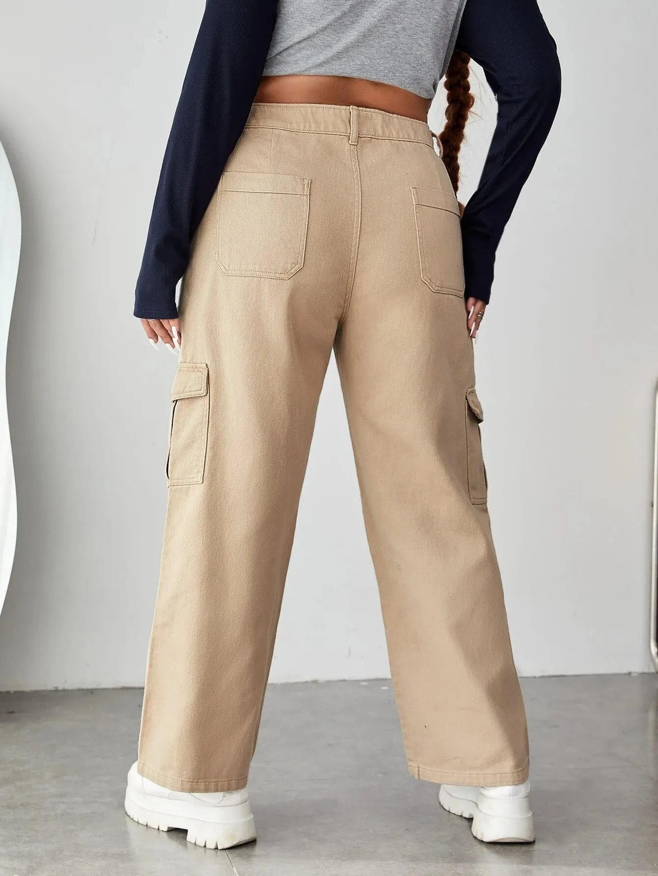 Regular Fit Side Cargo Jeans