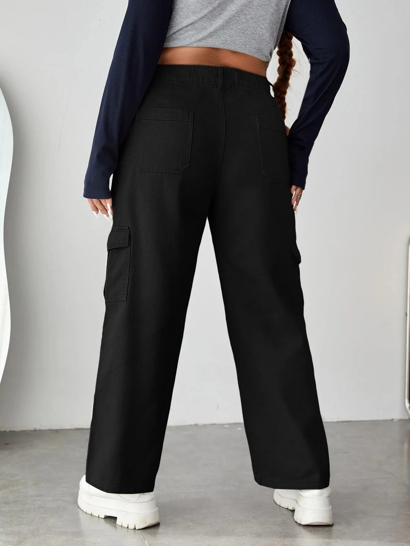 Regular Fit Side Cargo Jeans
